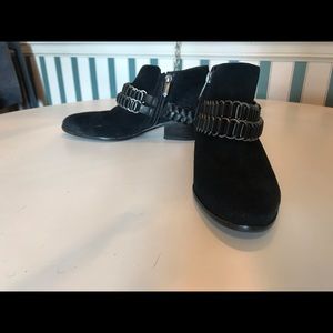 Sam Edelman black suede ankle bootie